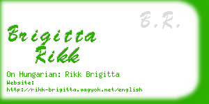 brigitta rikk business card